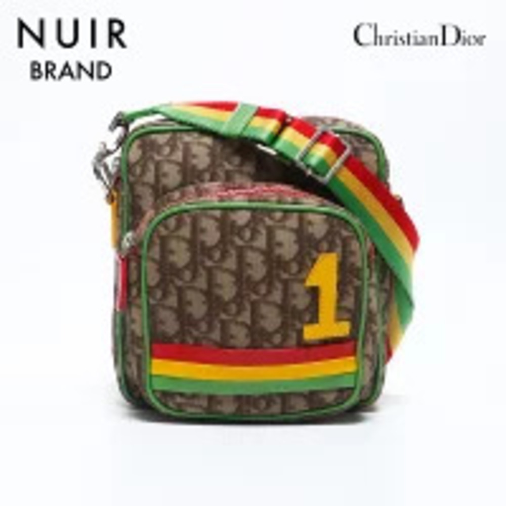 Christian Dior Trotter Rasta Shoulder Bag Multicolor